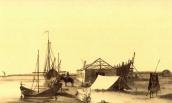 Пристань на Сир-Дар’ї в 1848 році