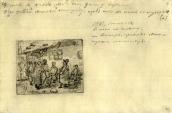 Peasant's court. Sketch (3)