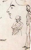 Half-size figure of Napoleon. Sketch