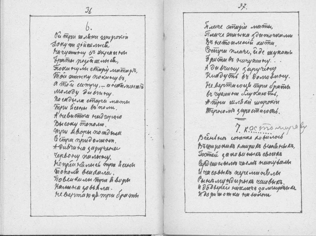 «Мала книжка» Т. Шевченка. С. 36 – 37…