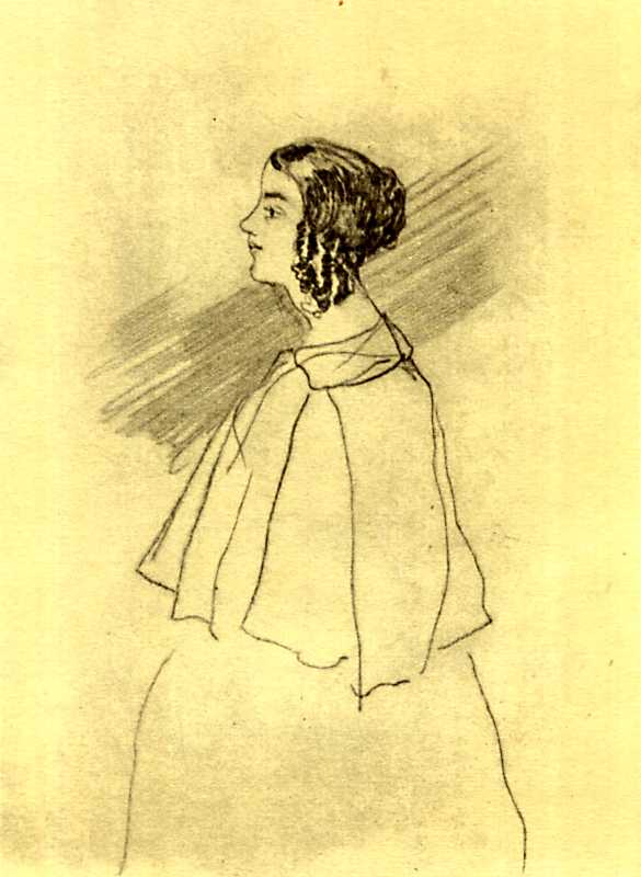 Тарас Шевченко. Портрет жінки з локонами